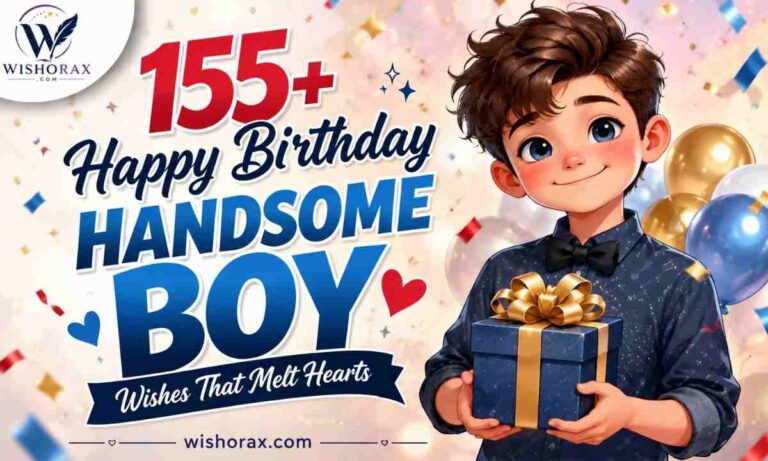 155+ Happy Birthday Handsome Boy Wishes That Melt Hearts