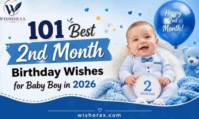 2nd Month Birthday Wishes for Baby Boy in 2026