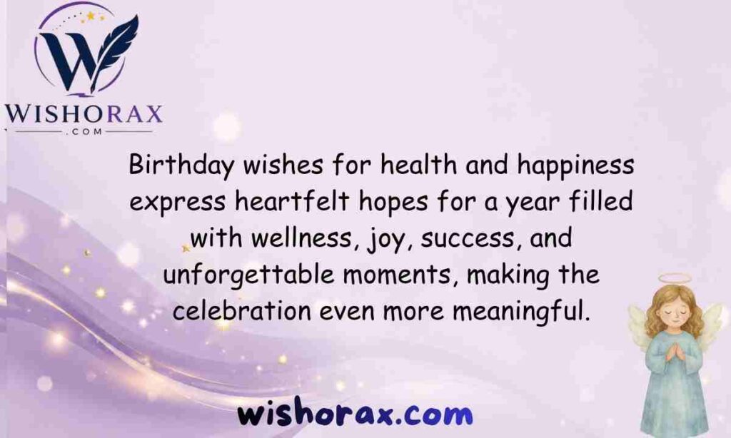 Birthday Wishes for Health and Happiness