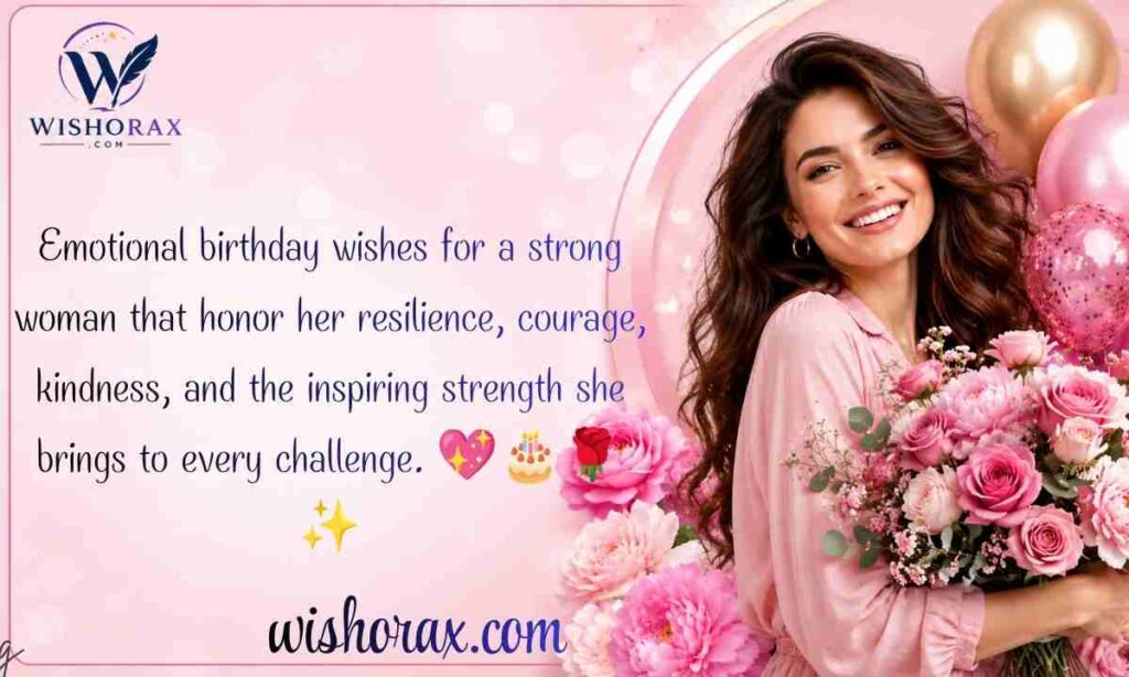 Emotional Birthday Wishes for a Strong Woman