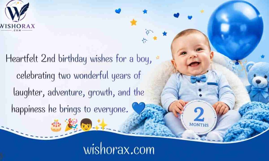 Heartfelt 2nd Birthday Wishes for Boy