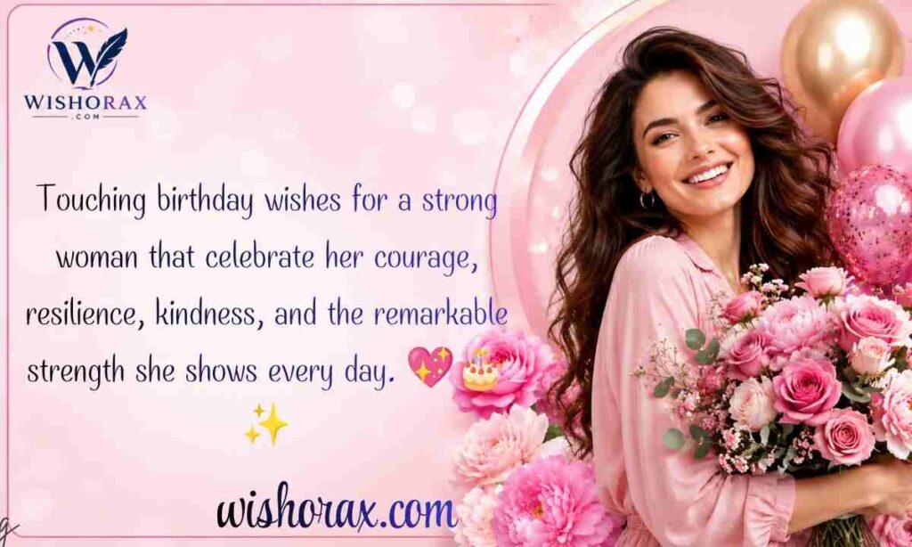 Touching Birthday Wishes for Strong Woman