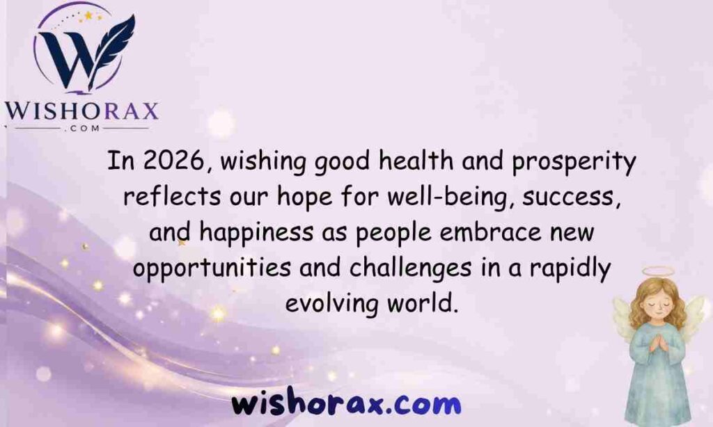 Wishing You Good Health and Prosperity