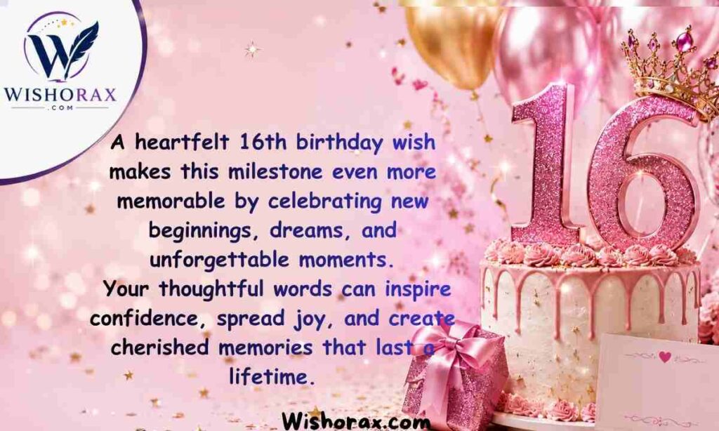 Why Sending 16th Birthday Wishes Matters