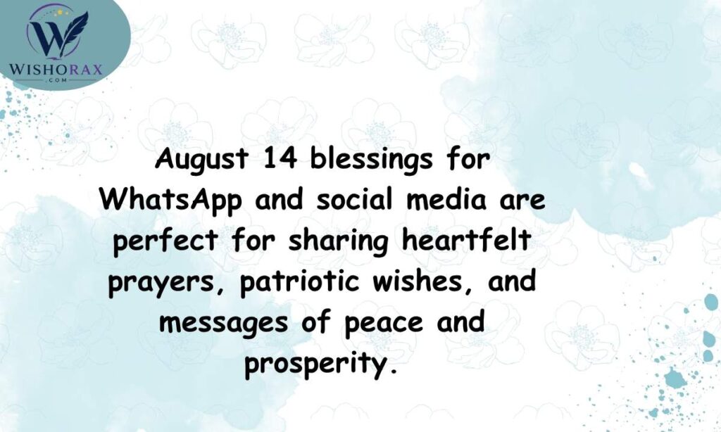 August 14 Blessings for WhatsApp & Social Media