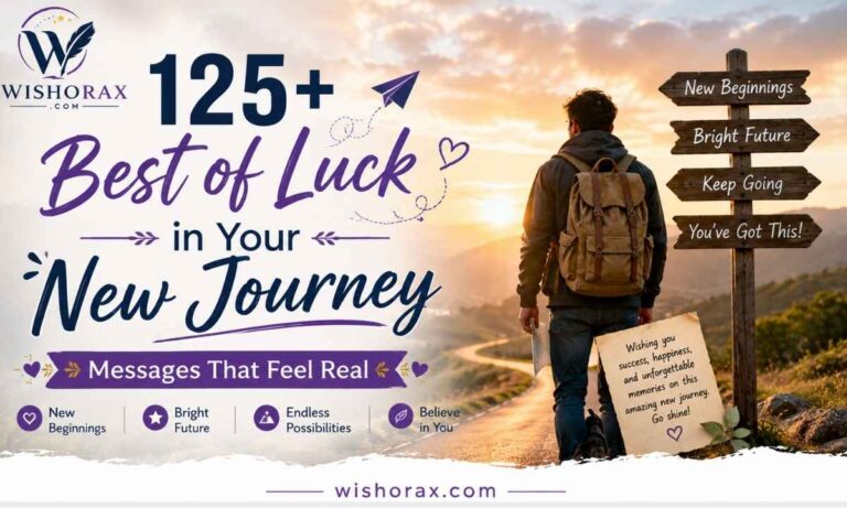 Best of Luck in Your New Journey Messages