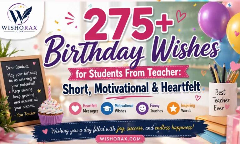 Birthday Wishes for Students From Teacher