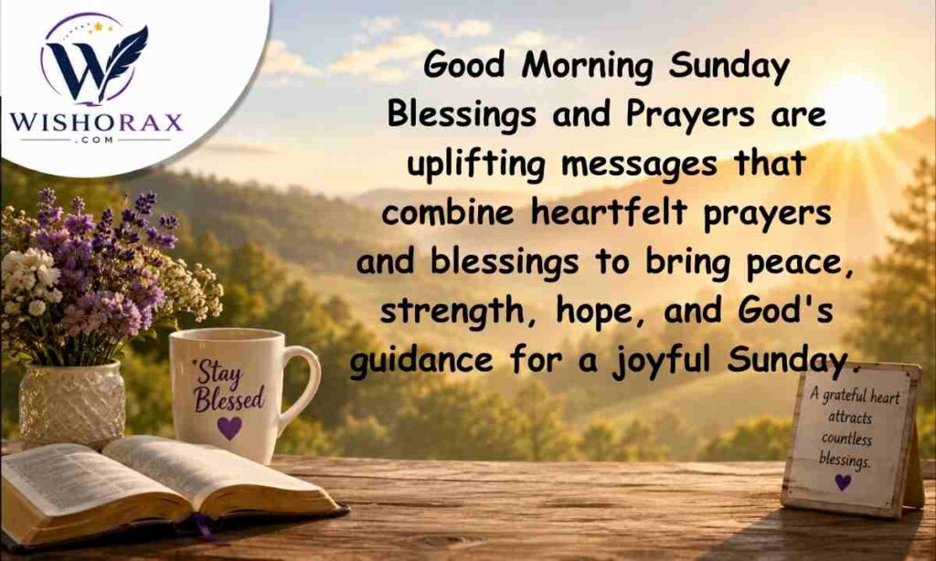 Good Morning Sunday Blessings and Prayers