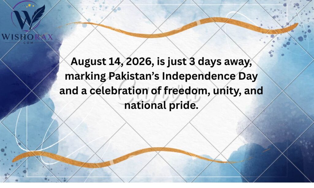 How Many Days Until August 14, 2026