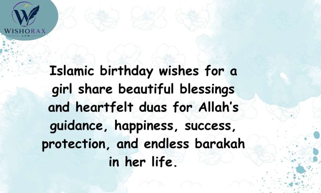 Islamic Birthday Wishes for Girl With Beautiful Blessings