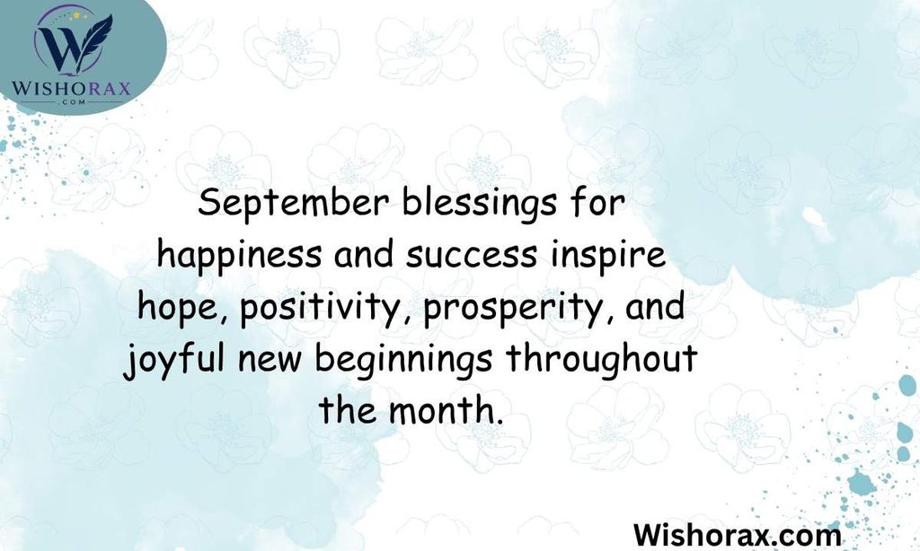 September Blessings for Happiness and Success