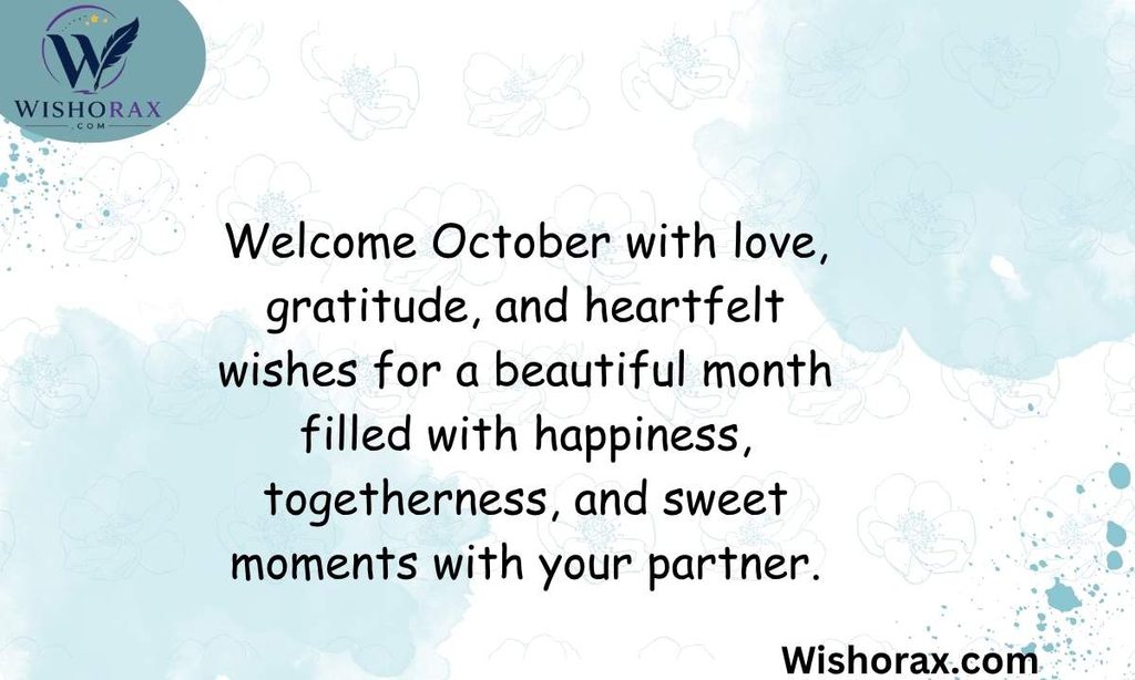 Hello October Wishes for Husband or Wife