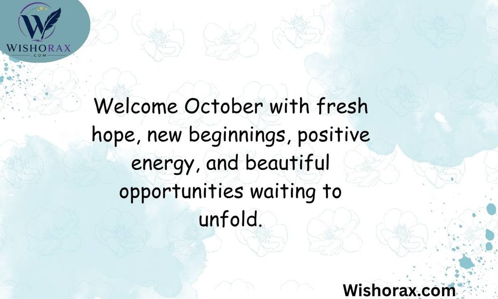 Hello October Wishes for New Beginnings