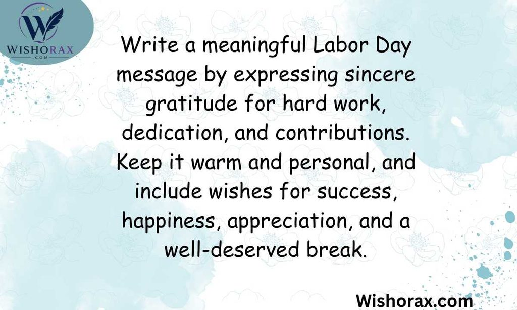 How to Write a Meaningful Labor Day Message