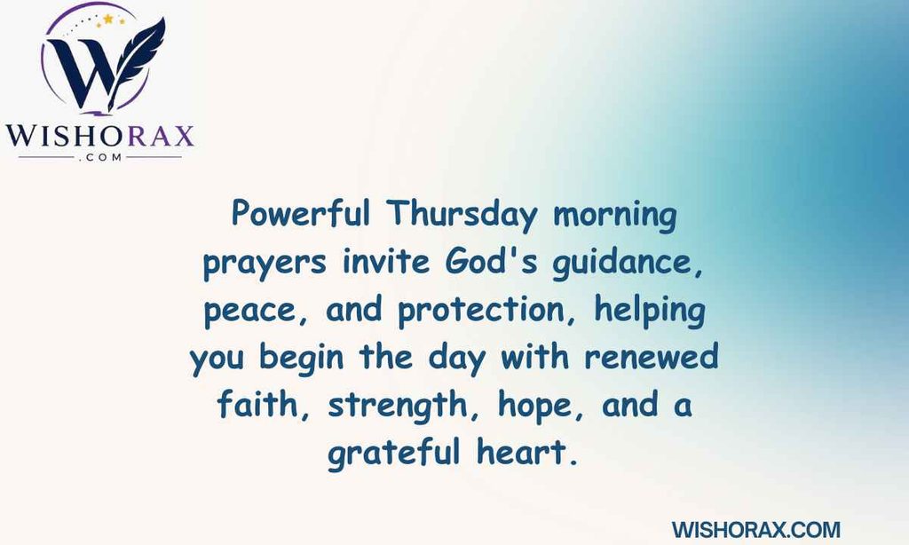 Powerful Thursday Morning Prayers for Peace and Protection